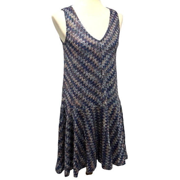 Maeve Westwater Chevron Knit V Neck Sleeveless Dress - Picture 9 of 13